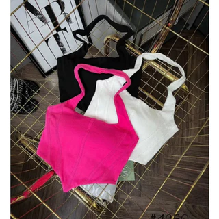 Áo yếm choàng cổ croptop nữ đẹp ôm body có mút cực sexy G138