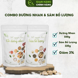 Combo 2 Set Nguyên Liệu Nấu Chè Dưỡng Nhan Tuyết Yến 15 Vị và Chè Sâm Bổ Lượng EatMe