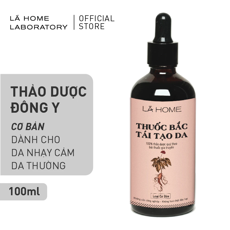 Thuốc Bắc Tái Tạo Da Lá Home - Loại Cơ Bản (da nhạy cảm - da thường) Sỉ chai 500ml