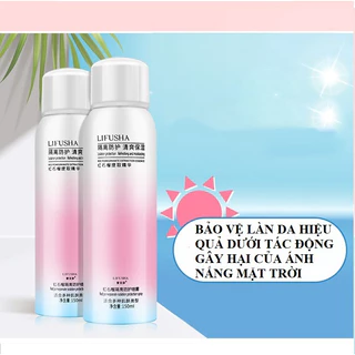 Xịt chống nắng nâng tone dưỡng trắng da SPF 50++ ngăn tia UV gây hại cho da