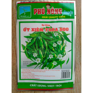 Hạt giống ớt xiêm xanh Taka Phú Nông (ớt hiểm) gói 0.1gr