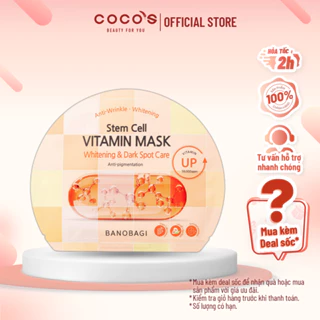 Mặt Nạ Banobagi Dưỡng Sáng Da Mờ Thâm Nám Stem Cell Vitamin Mask 30g - Whitening & Dark Spot Care (CAM CARO)