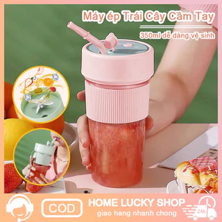 Máy Ép Trái Cây Mini,350ML,Máy Xay Sinh Tố Juicing Cup cầm tay di,2 trong 1,đa chức năng xay sinh tố ép tươi nhanh