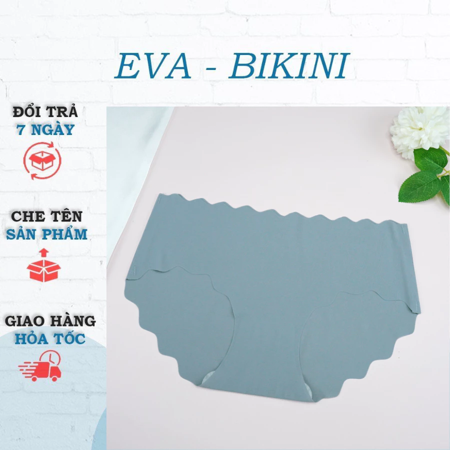 Set 10 Quần Lót Đúc Su Không Đường May Viền Lượn Sóng Siêu Xinh 1034 - Eva Bikini