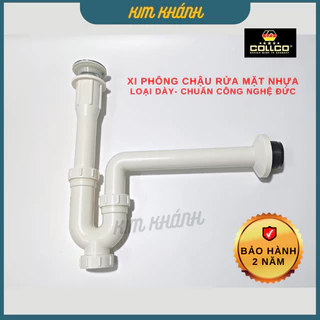 [Bảo hành 2 năm] Xi phông chậu rửa mặt nhựa dày, xi phông thoát nước rửa mặt lavabo của Đức -Xi phông lật