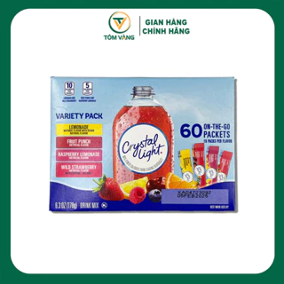 Crystal Light 1 gói Bột Pha Nước Trái Cây không đường Crystal Light Gói Nhỏ - Tôm Vàng