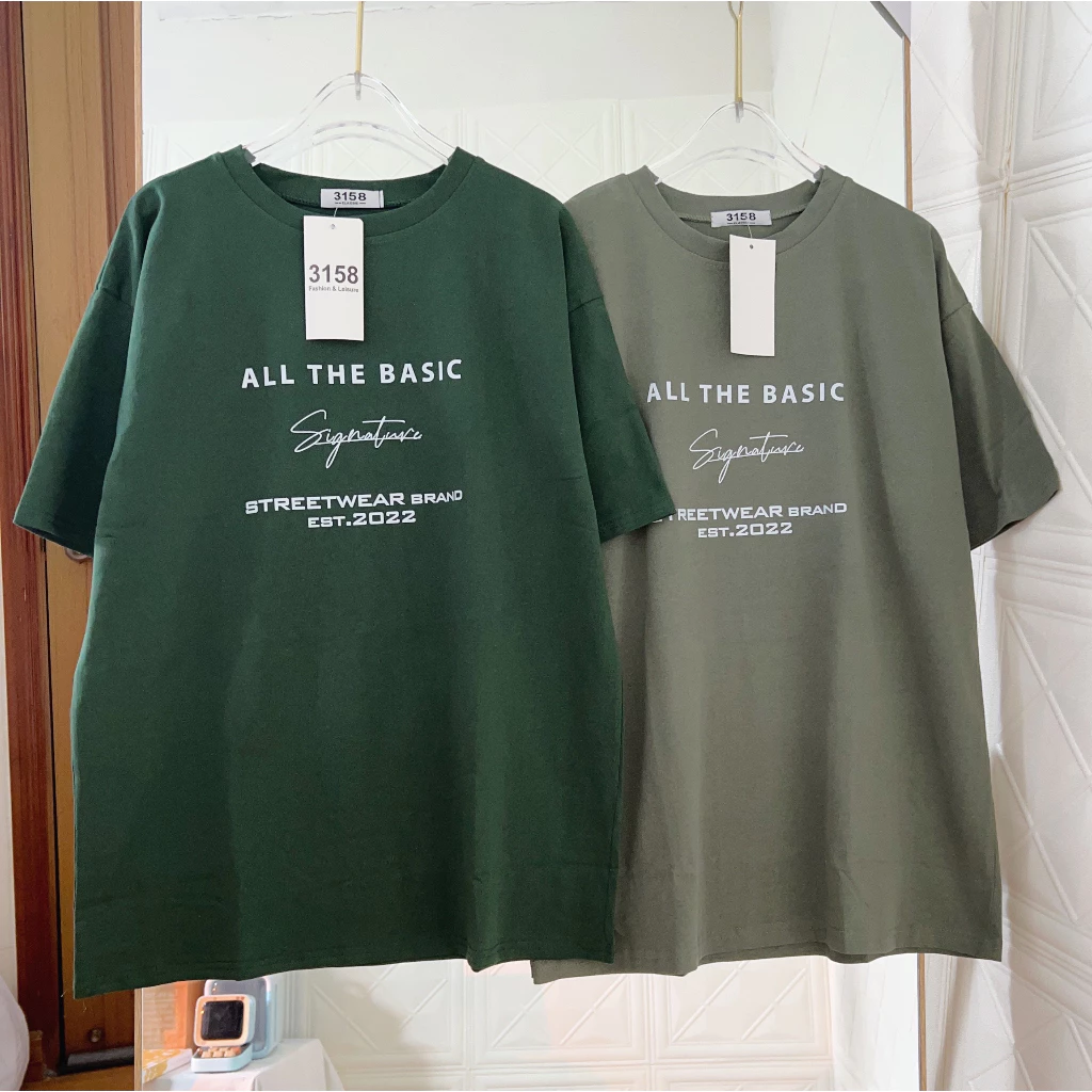 Áo thun nam nữ mẫu "ALL THE BASIC" áo phông cotton 3158