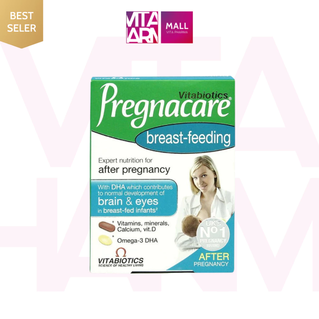 Viên Uống Cho Phụ Nữ Cho Con Bú Vitabiotics PREGNACARE Breast-feeding Bổ Sung Dinh Dưỡng Nâng Cao Sức Đề Kháng 84 Viên