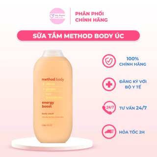 Sữa tắm Method Body Wash Energy Boost của Úc 532ml