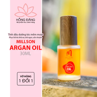 Tinh dầu dưỡng tóc phục hồi tóc hư tổn Millson Argan Oil 30ml, serum tinh chất chăm sóc tóc khô xơ uốn nhuộm duỗi