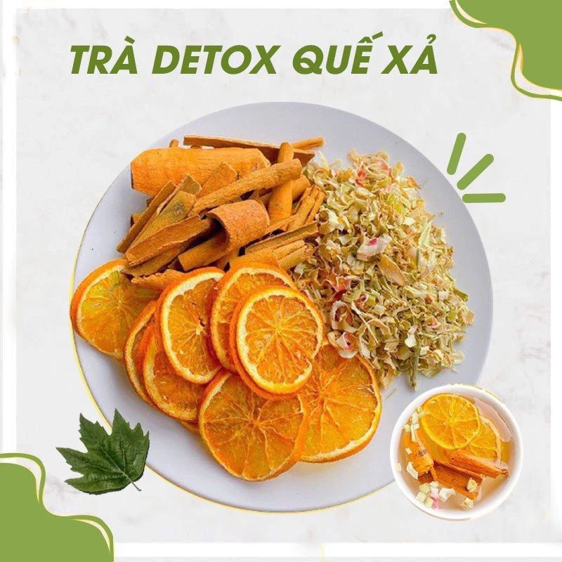 Trà thảo mộc, trà detox hoa quả giảm cân, thanh lọc cơ thể