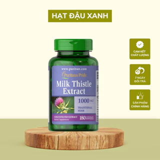 Bổ gan chiết xuất từ kế sữa Puritan's pride 1000mg - Thực phẩm chức năng bổ gan