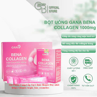 Collagen Bena GANA Bột Uống Hỗ Trợ Trẻ Hóa Làm Trắng Giảm Nám Sạm Da Chính Hãng Hộp 30 gói