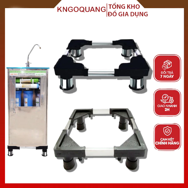 Kệ Để Chân Máy Lọc Nước Inox Đa Năng Cao Cấp  Điều Chỉnh Theo Kích Thước Phù Hợp Mọi Loại Máy