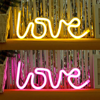 Đèn LED neon HT SHOP chữ LOVE decor nhà cửa trang trí sự kiện tiệc cưới sinh nhật DN103