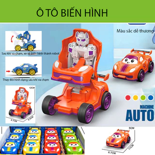 Đồ chơi xe ô tô biến hình thành robot, máy bay, tàu lửa chạy đà siêu ngầu cho bé - TKL STORE