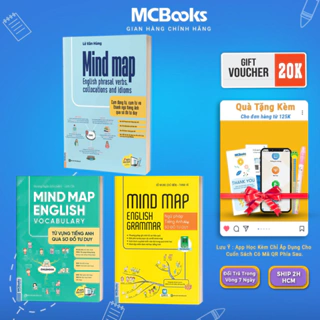 Sách - Bộ 3 Cuốn MindMap English Học Tiếng Anh Cho Người Mới Bắt Đầu - MCBooks (Lẻ Tùy Chọn)