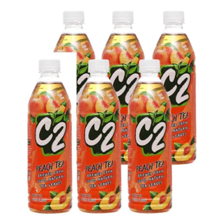 Lốc 6 Chai Hồng Trà Đào C2 Chai 455ml