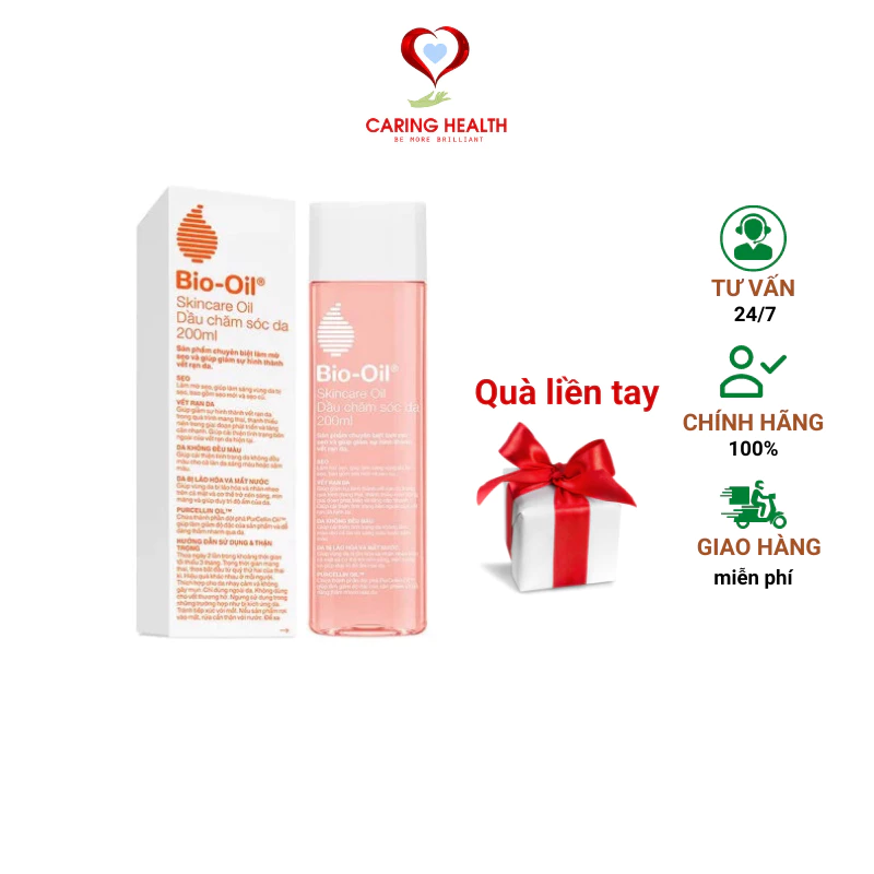 Dầu chăm sóc da Bio-Oil làm mờ sẹo, ngừa rạn da chai 25ml/60ml/125ml/200ml - Hàng chính hãng