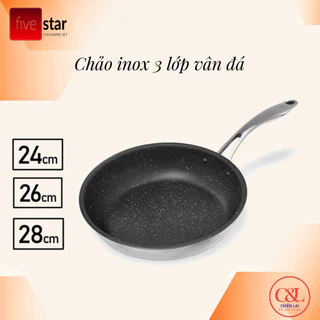 Chảo chống dính vân đá Fivestar 24cm