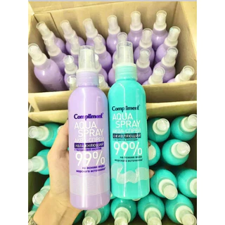 Xịt khoáng Compliment Aqua Spray 200ml cấp ẩm, phục hồi da, chống lão hóa