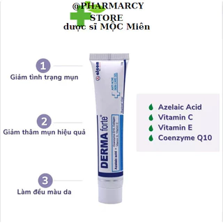 hiệu quả Derma forte gel 15g chính hãng mộc miên store