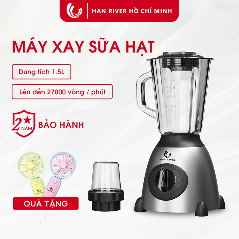 HAN RIVER Máy làm sữa hạt xay ép đa năng - Hàng chính hãng