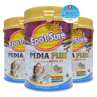 Sữa tăng cân Epot Sure Pedia Plus 900g dành cho trẻ biếng ăn, hấp thu kém (Epotsure)
