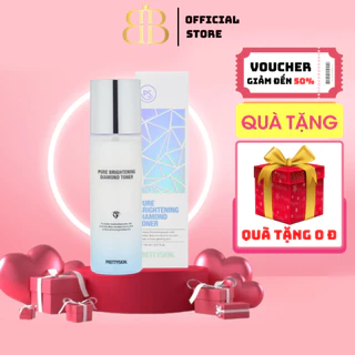 Nước Hoa Hồng Kim Cương PRETTYSKIN Pure Brightening Diamond Toner, Se Khít Lỗ Chân Lông, Chống Lão Hóa / 150ml [ Auth ]