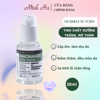 Tinh chất Derma Factory Niacinamide 20% 30ml dưỡng trắng, mờ thâm da