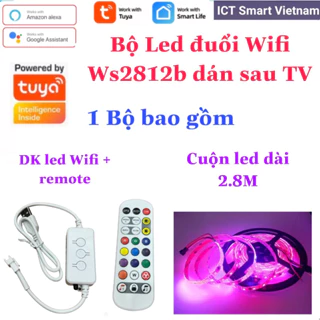 Bộ đèn Led Wifi/Zigbee Tuya chuyên dùng cho PC, TV sử dụng nguồn USB