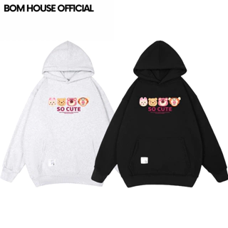 Áo Hoodie SOCUTE Local Brand Bom House Nam Nữ Form Rộng Unisex