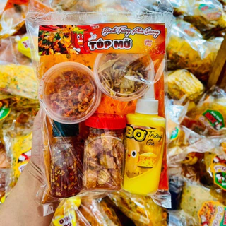 Combo Bánh Tráng Phơi Sương top mỡ, bơ, tép khô, hành phi, sốt tắc me MamiFood