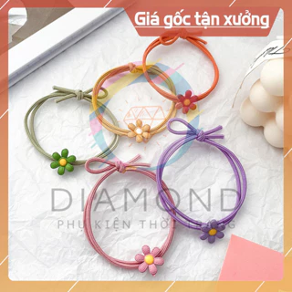 Dây Cột Tóc Hoa Cúc Nhỏ Đa Sắc Màu Diamond CT03