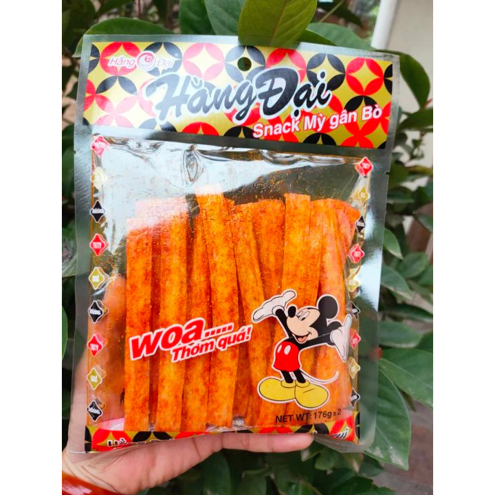 Snack Mỳ Gân Bò Hằng Đại, Thanh Snack Cay, Đồ Ăn Vặt Tuổi Thơ