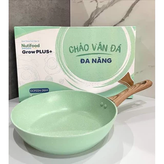 Chảo Đá Chống Dính 26cm GREEN COOK Đáy Từ Siêu To Với Kích Thước 26cm Dùng Cho Tất Cả Các Loại Bếp