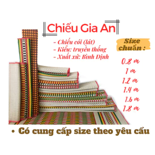 Chiếu cói (lát) lót nôi cho bé 60x80cm xuất xứ Bình Định