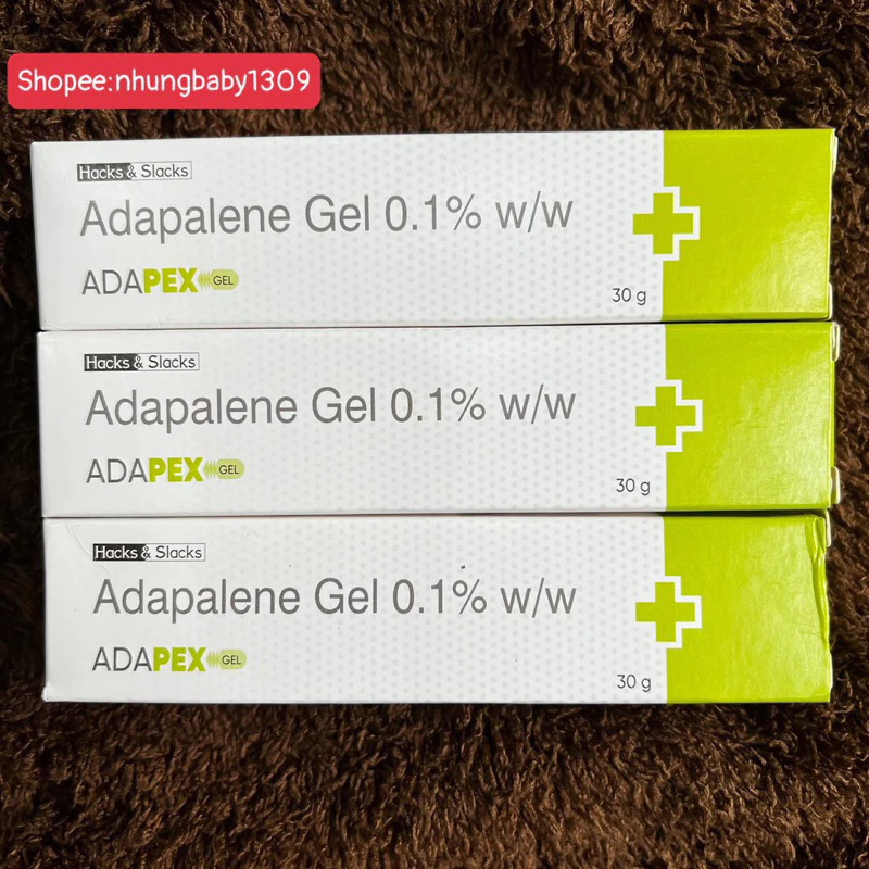 Adapex gel adapalene 0.1 ( 30g) kem thoa mụn