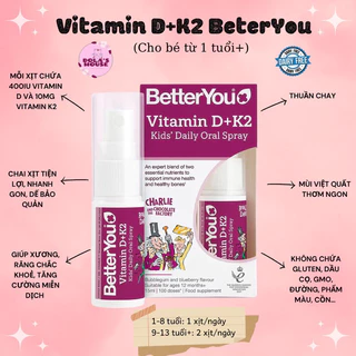 VITAMIN D3 + K2 BETTER YOU CHO BÉ