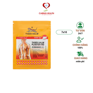 Miếng dán đau lưng, nhức mỏi Tiger Balm Plaster-RD - Chính hãng nhập từ Singapore (7cmx10cm)