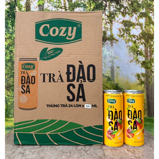 1 Thùng Trà Đảo Sả Cozy/24 Lon*320ml