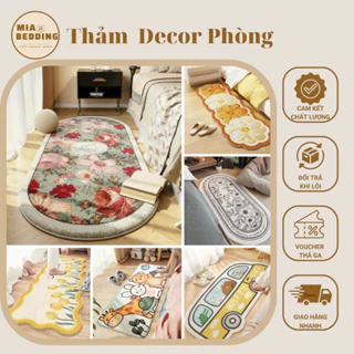 Thảm Phòng Ngủ, Thảm Decor Phòng, Thảm Chân Giường Lông Cừu Panama Nhập Khẩu Kích Thước 50x120cm Mia Bedding Store