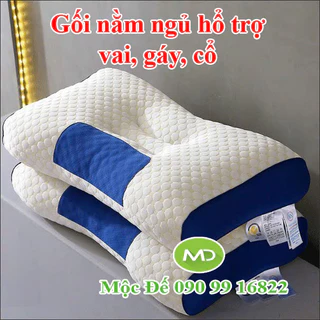 Gối Ngủ Chống Đau Mỏi Cổ Vai Gáy 60x40x10cm, Gối Spa Chống Đau Cổ SAIGON - Hàng Loại 1