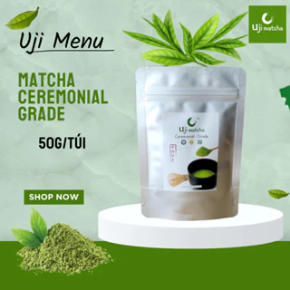 Bột trà xanh Matcha Ceremonial Grade nguyên chất gói 50g – Không đường, sữa