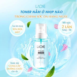 Toner Laone dưỡng da trắng sáng làm dịu da cân bằng độ ẩm bổ sung AHA/BHA, B5_100ml