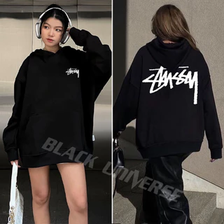 Áo HOODIE LOGo stussy from rộng chất liệu nỉ bông cao cấp 100% cotton