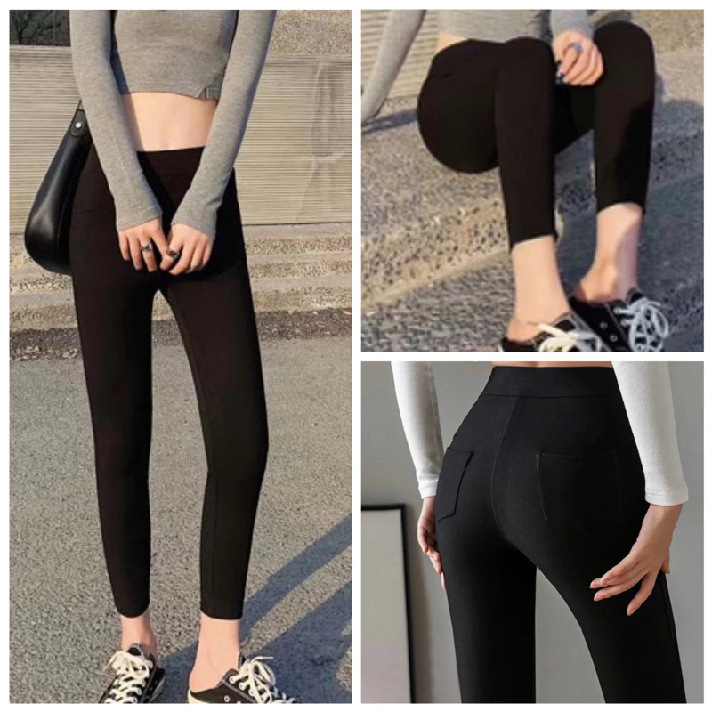 Quần Legging Nữ 4 Túi - Cotton Co Dãn