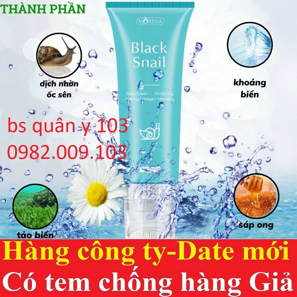 Sữa rửa mặt morena black snail huyền phi