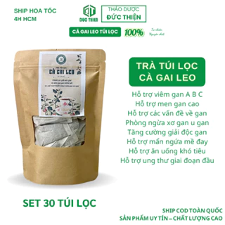 Trà Túi Lọc Cà Gai Leo Đức Thiện (Set 30 Túi Lọc) - Hỗ Trợ Hạ Men Gan, Gan B,C, U Gan Xơ Gan, Bảo Vệ Gan, Phòng Ung Thu