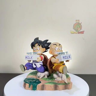 Mô hình Goku và Krillin đi giao sữa cực kỳ đáng yêu - Dragon Ball Figure - Mô hình 2K